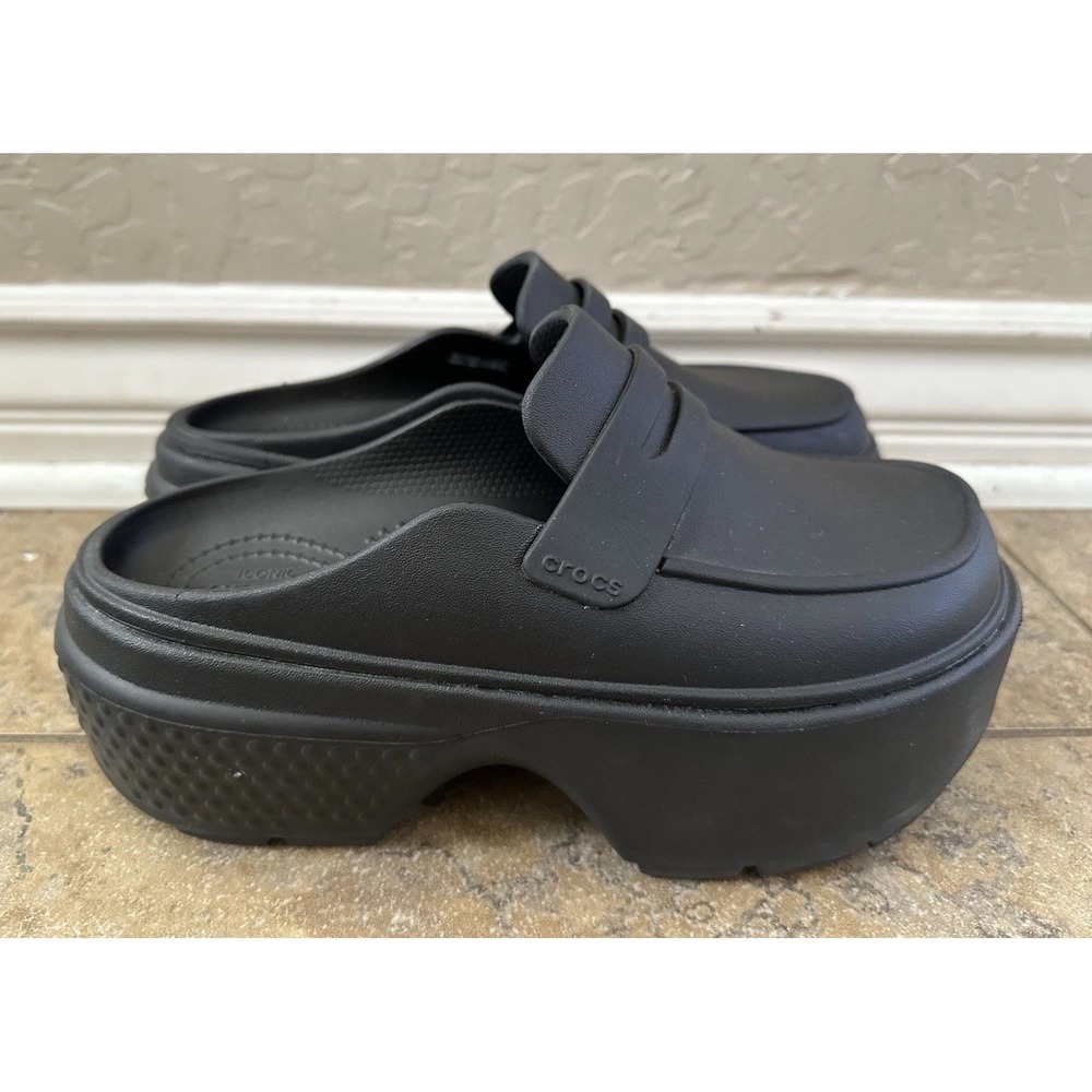 CROCS STOMP LOAFER | Black | Women's 6 | Men's 4